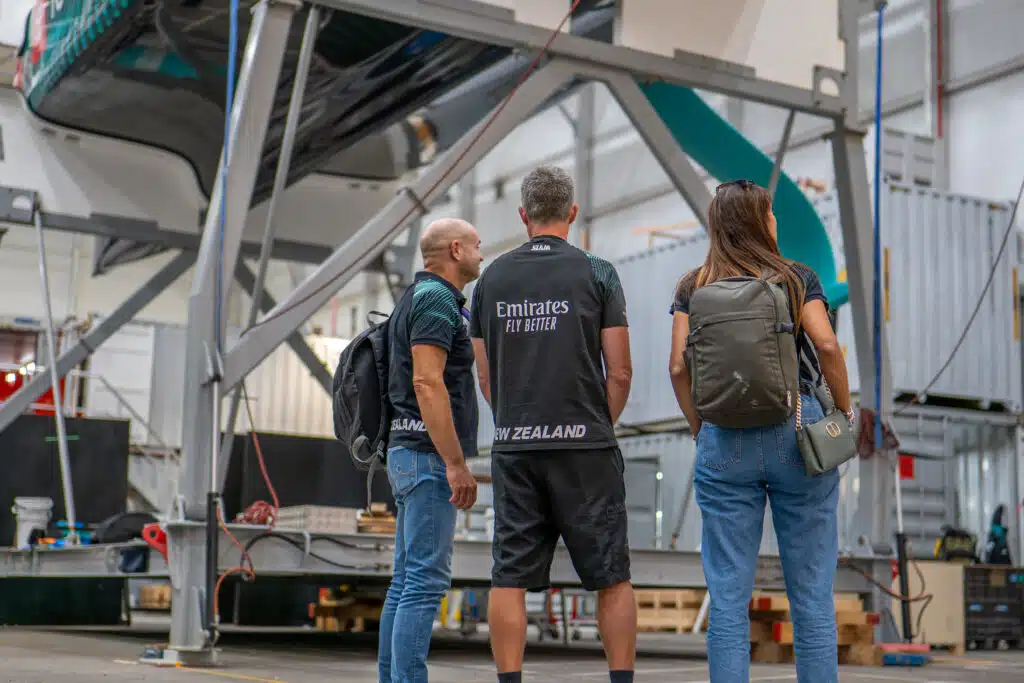 Armare Ropes at Emirates Team New Zealand base in Barcelona